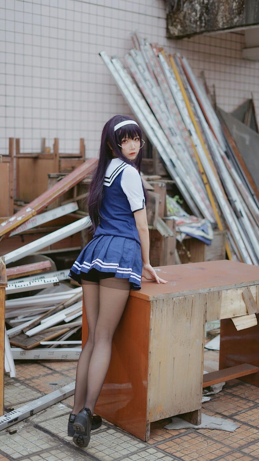 学姐校服 - 五更百鬼 cosplay 第5张