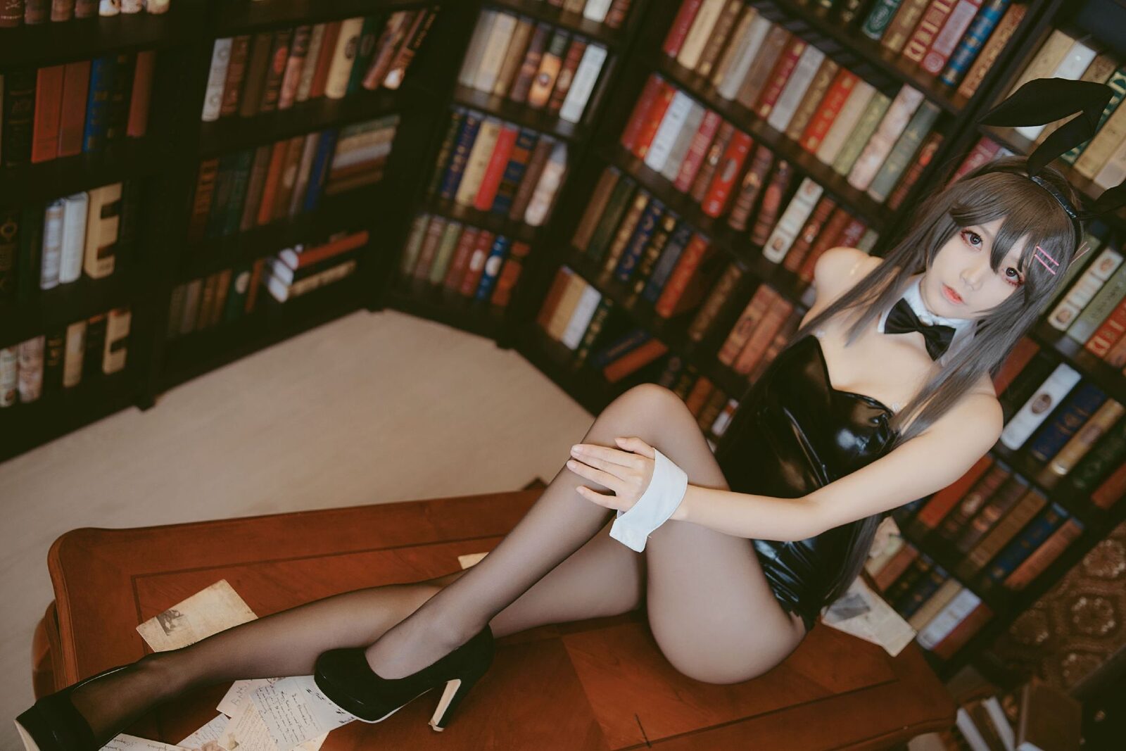 樱岛麻衣兔女郎 - 五更百鬼 cosplay 第4张