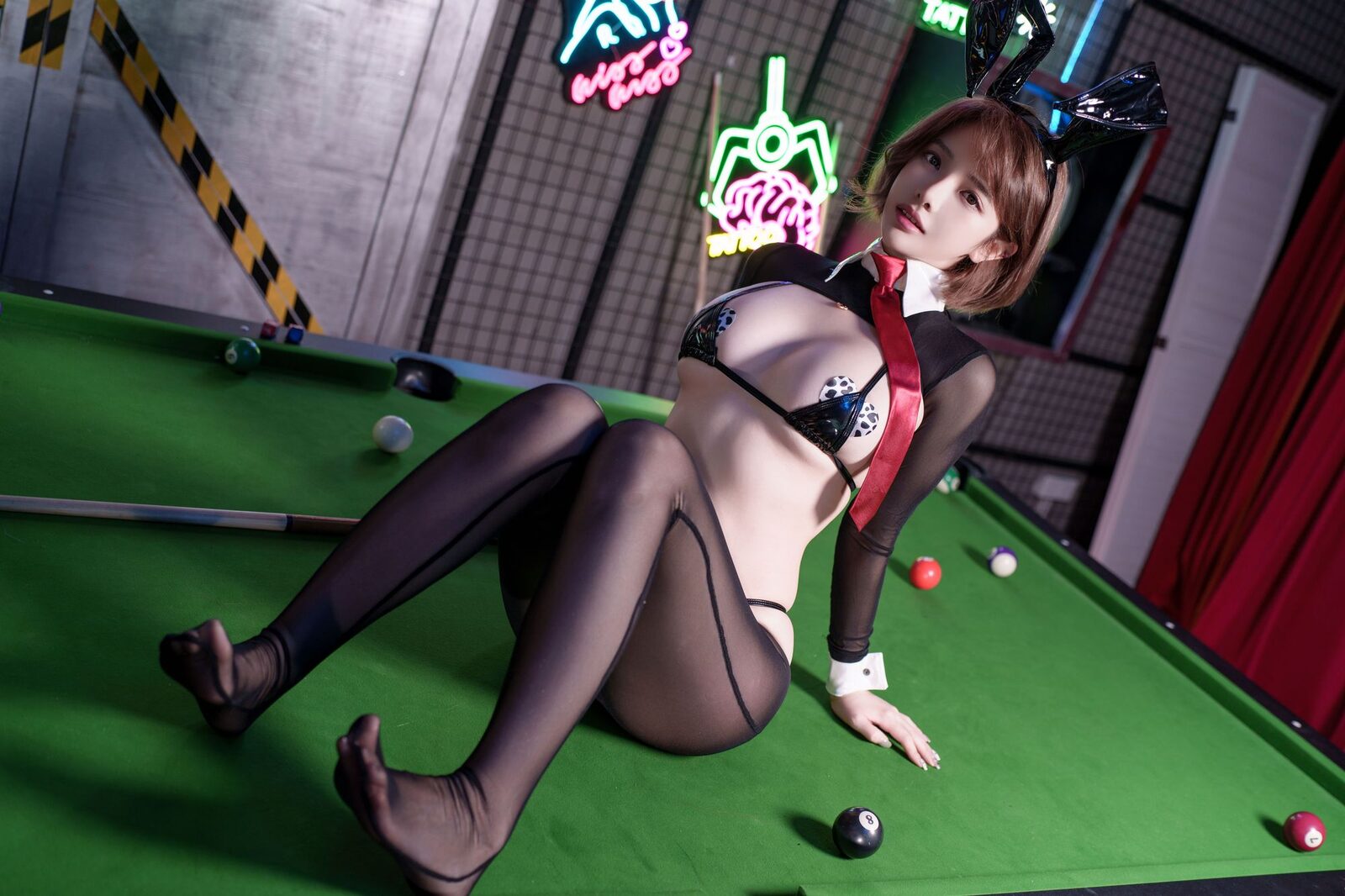 黑色逆兔 - 雯妹不讲道理 cosplay 第3张