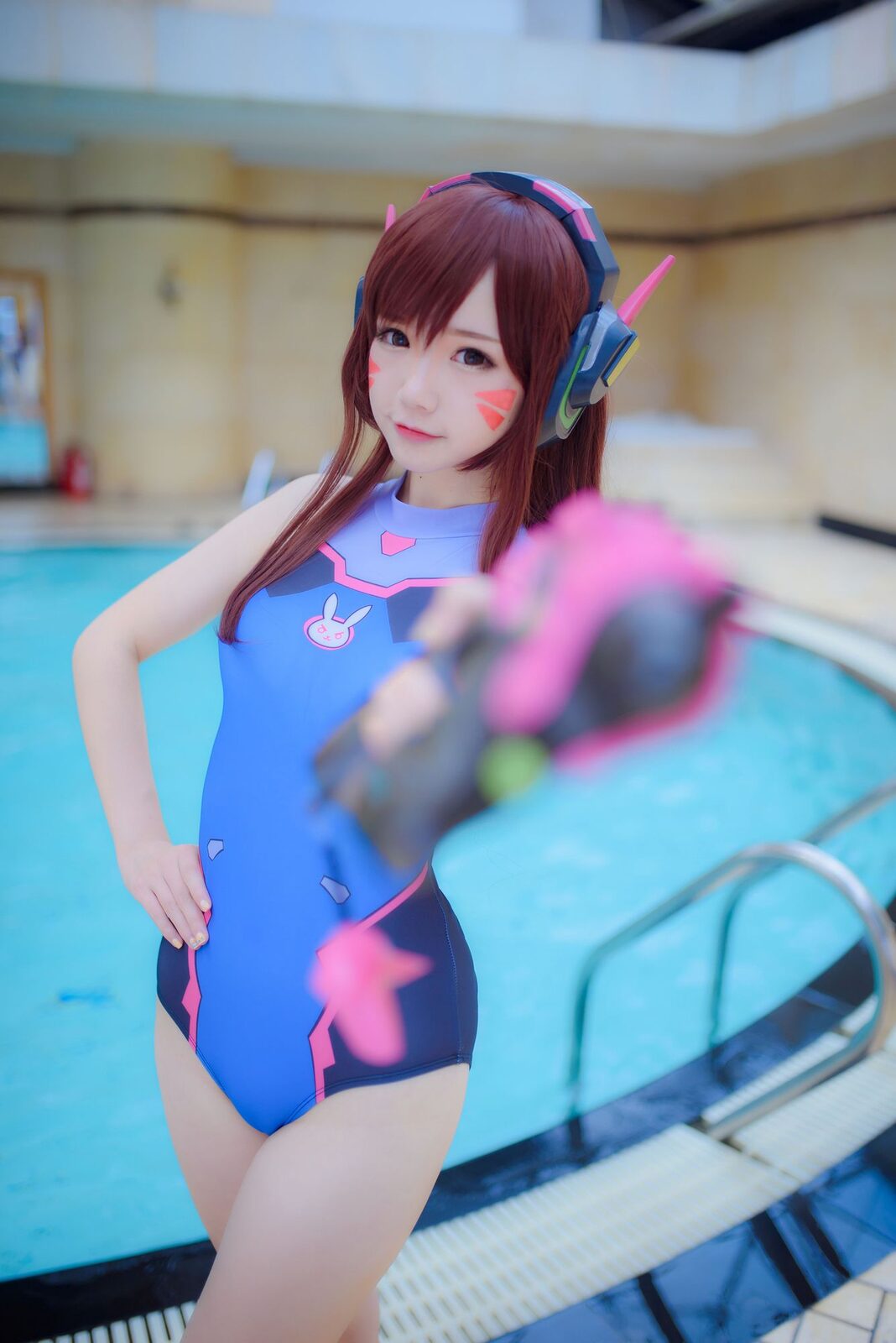 自撮りVol.6 D.Va - 雪晴Astra cosplay 第2张