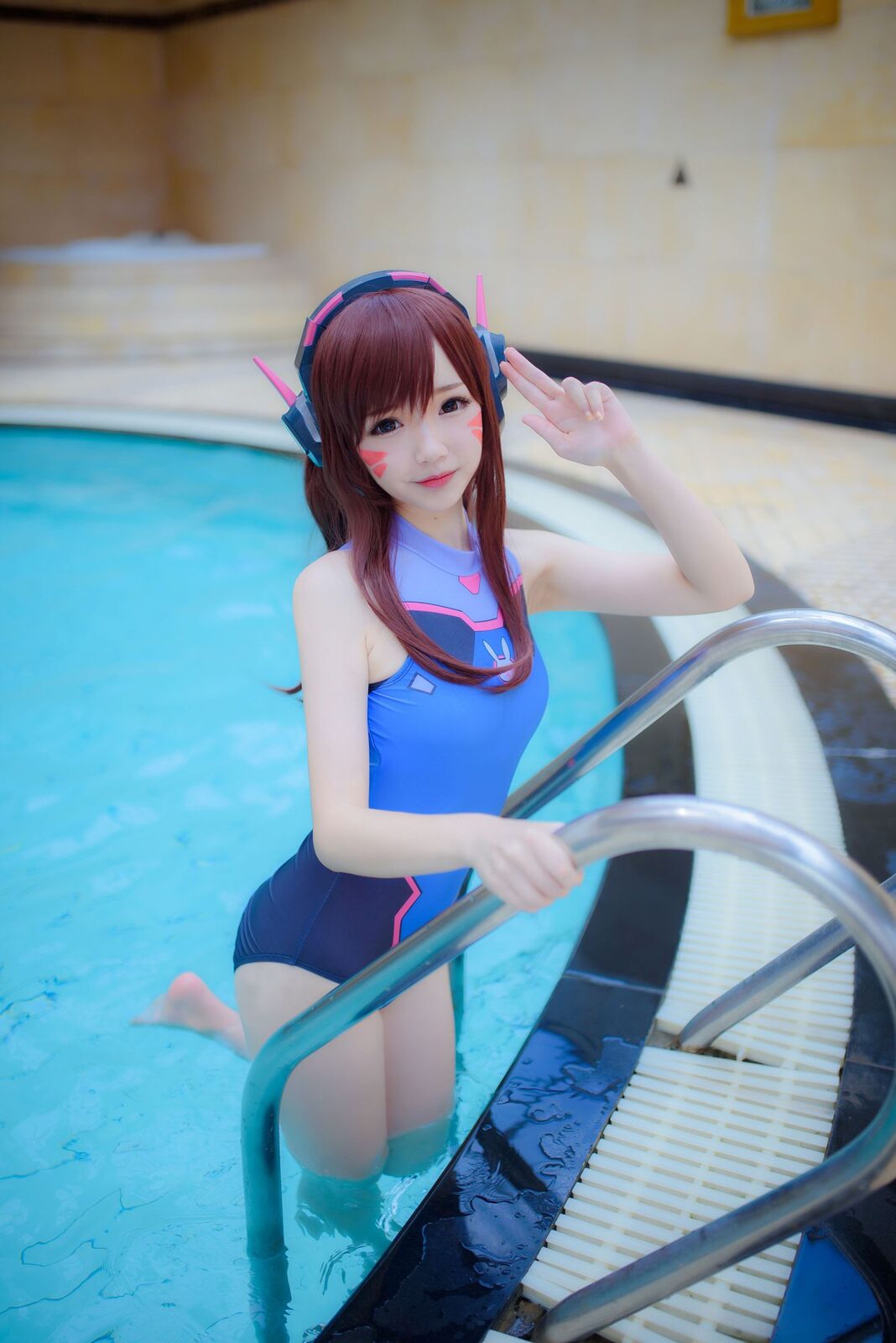 自撮りVol.6 D.Va - 雪晴Astra cosplay 第5张