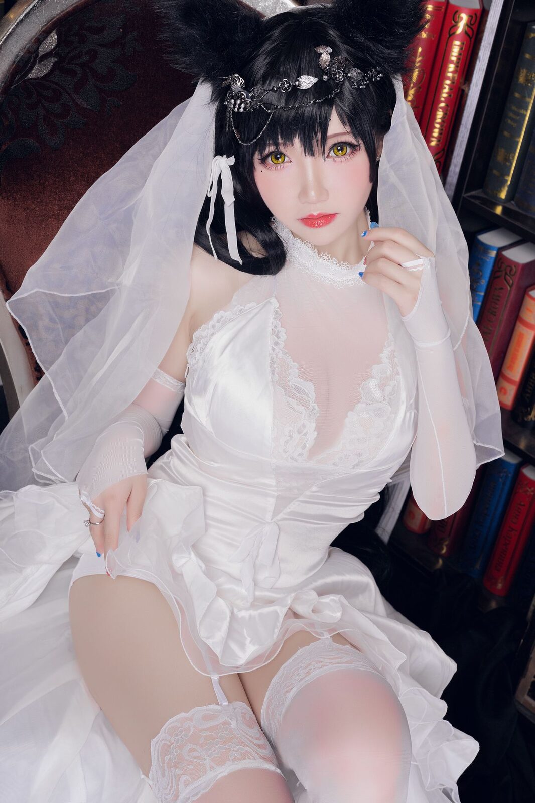 自撮りVol.7 爱宕花嫁 - 雪晴Astra cosplay 第3张