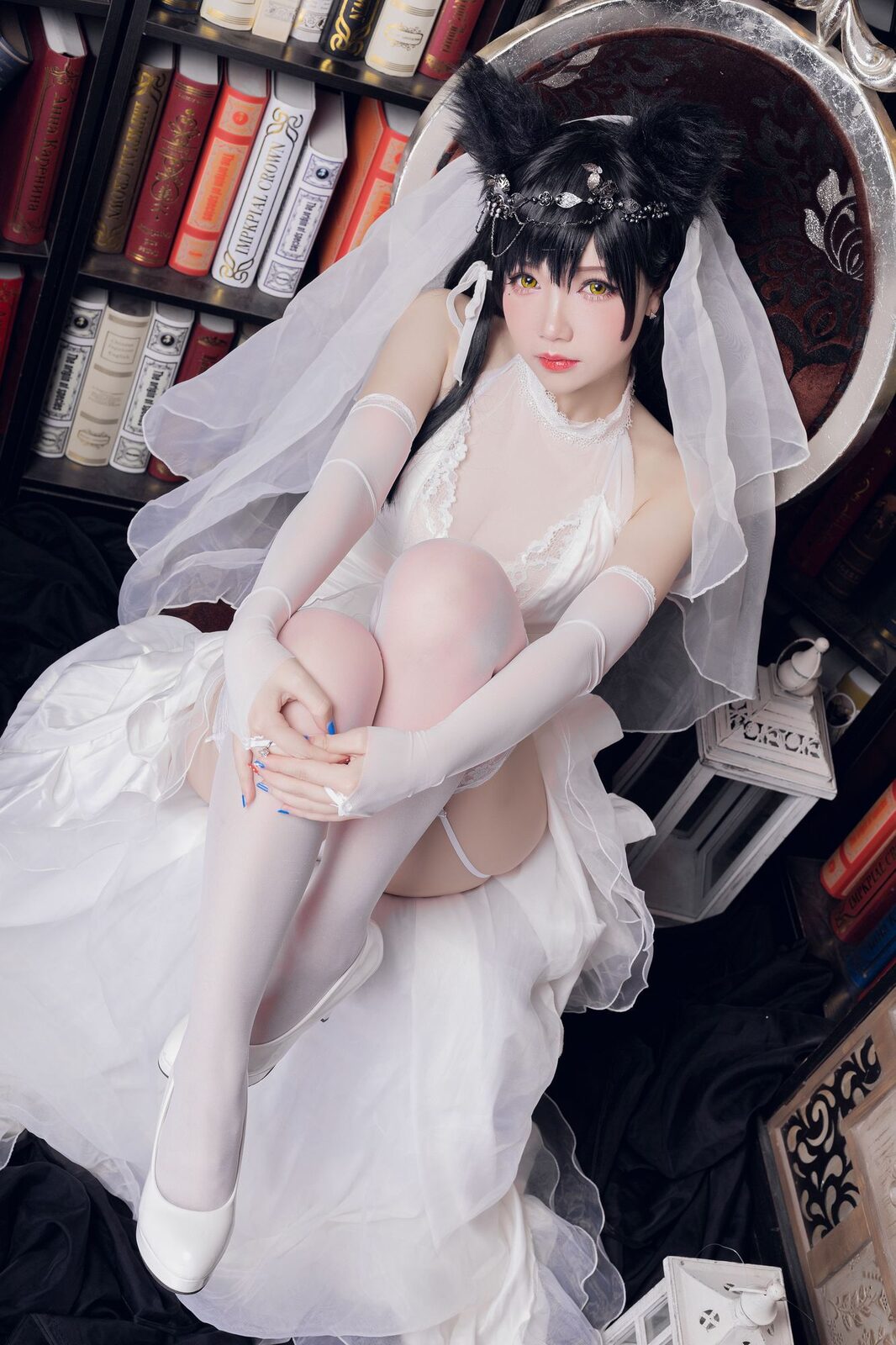 自撮りVol.7 爱宕花嫁 - 雪晴Astra cosplay 第5张