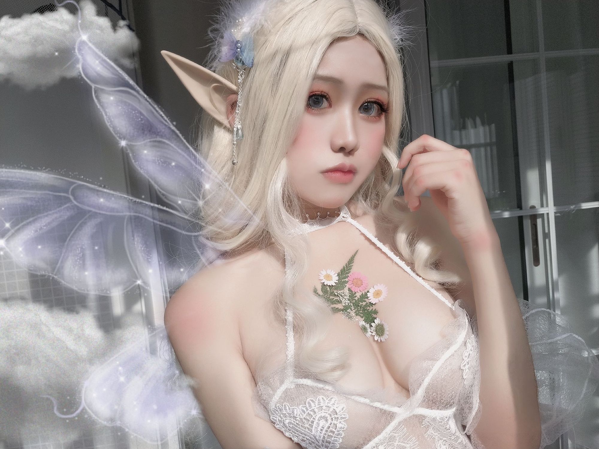 图片[5]-芊川一笑 No.003 少女与花（25P） - 图友-图友