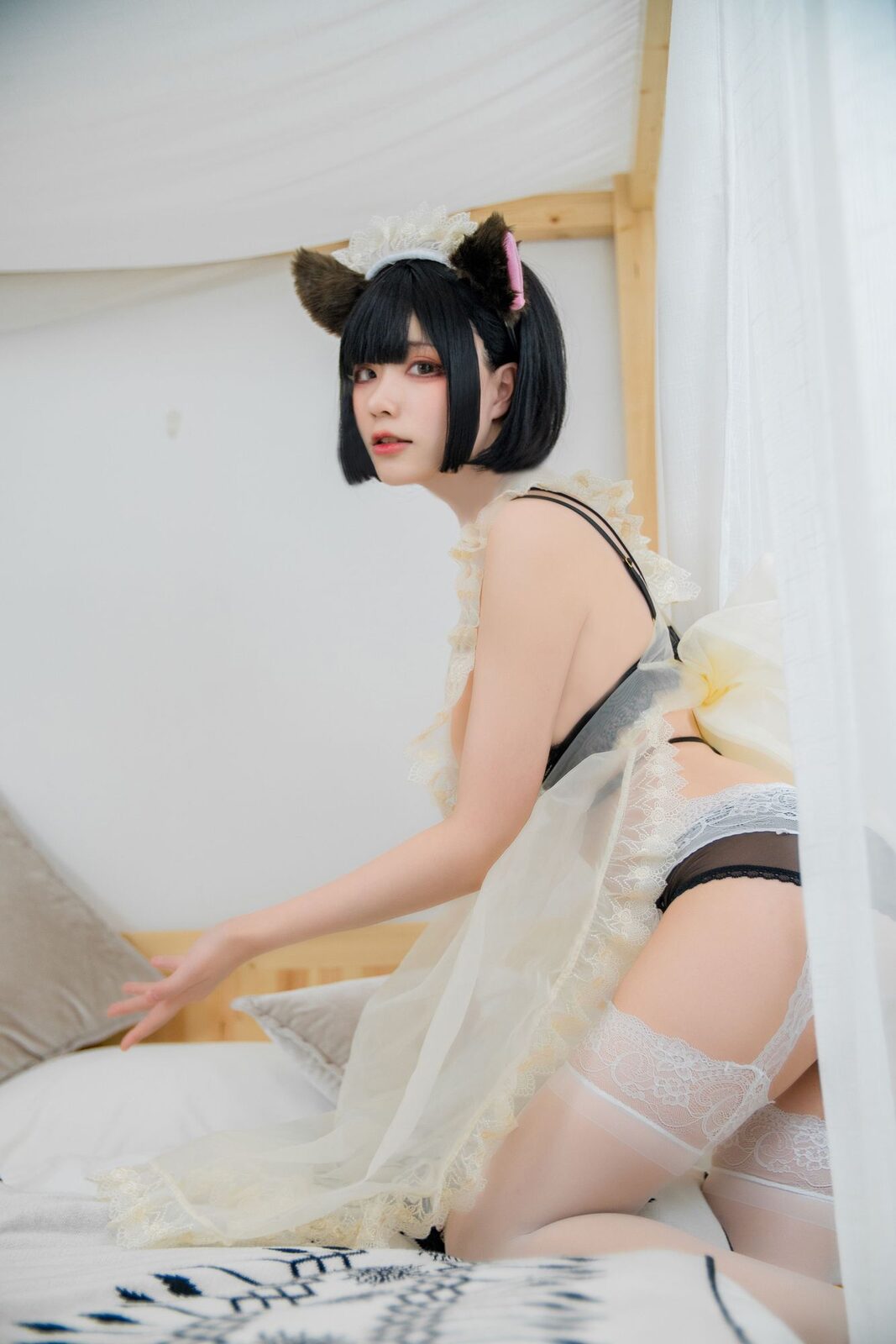 仆系女仆欲裸围裙 - 起司块wii cosplay 第2张