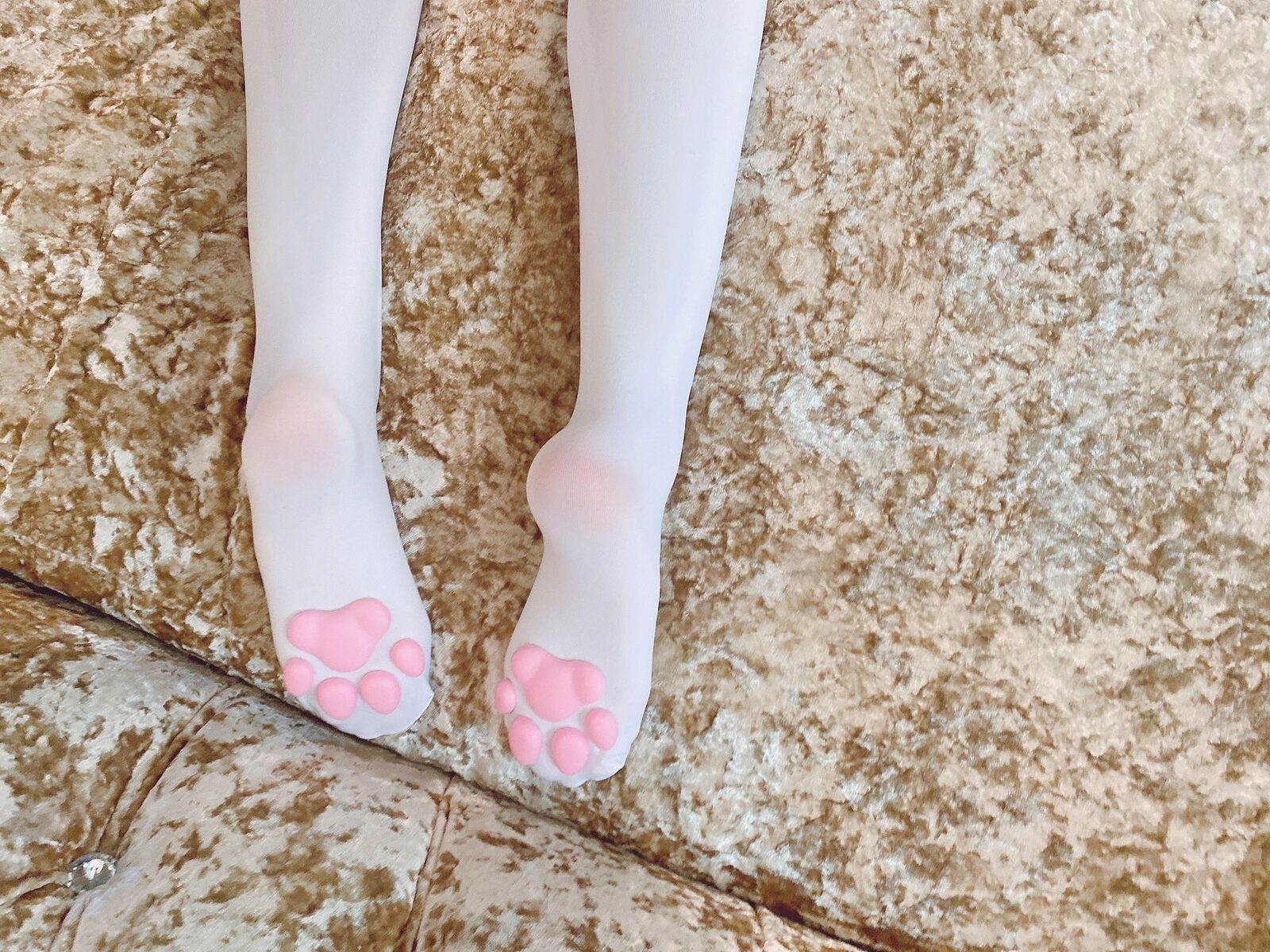 足系列3 – 猫爪 / 足系列3– 白丝 - 起司块wii cosplay 第5张