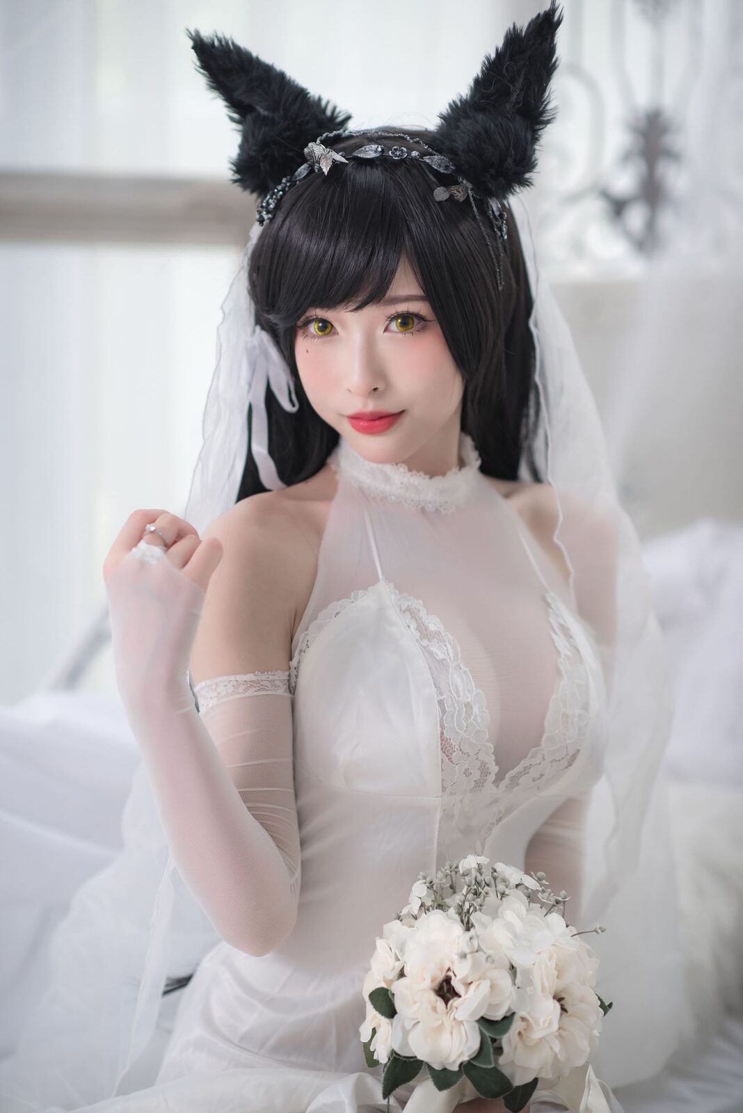 爱宕婚纱电子版 - 清水由乃 cosplay 第2张