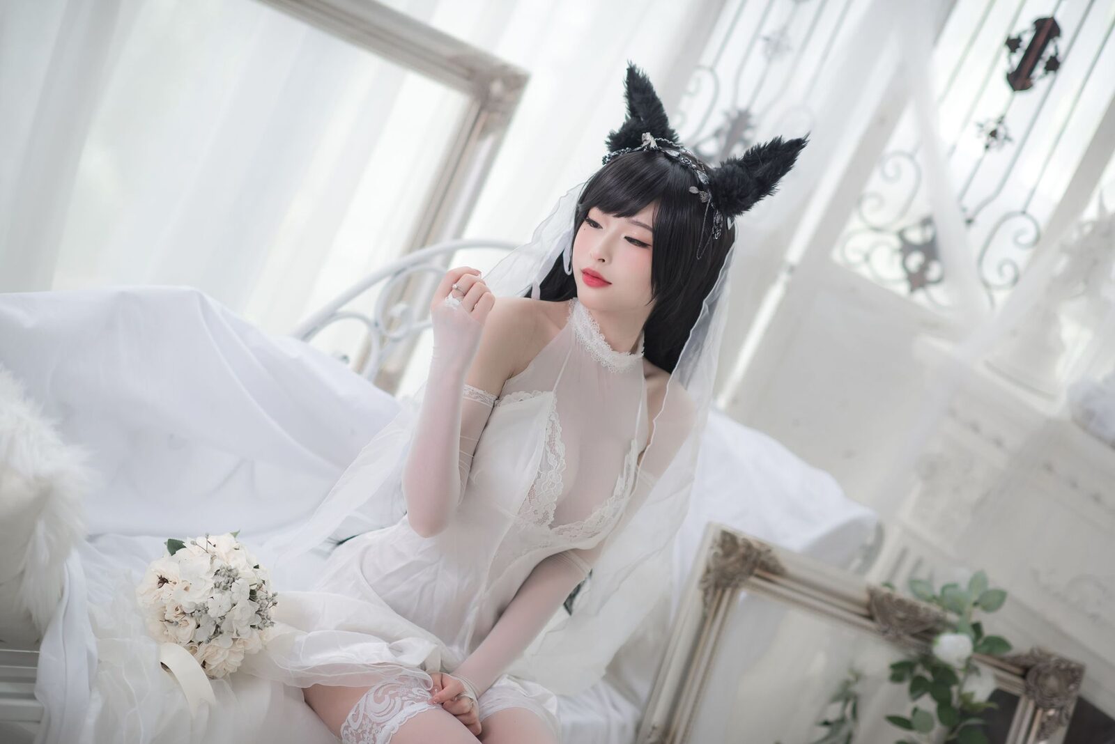 爱宕婚纱电子版 - 清水由乃 cosplay 第4张