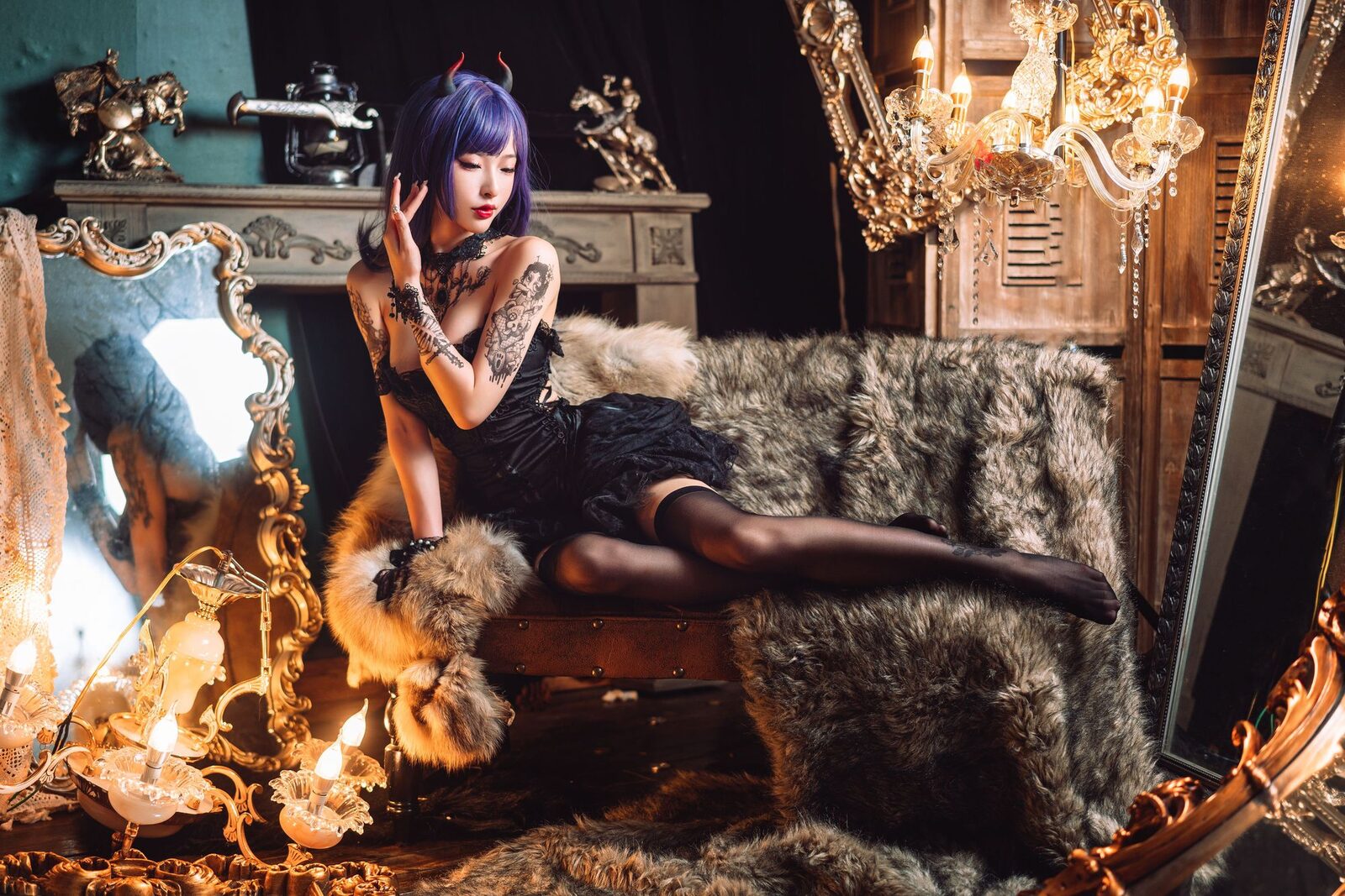 暗黑纹身 - 清水由乃 cosplay 第4张