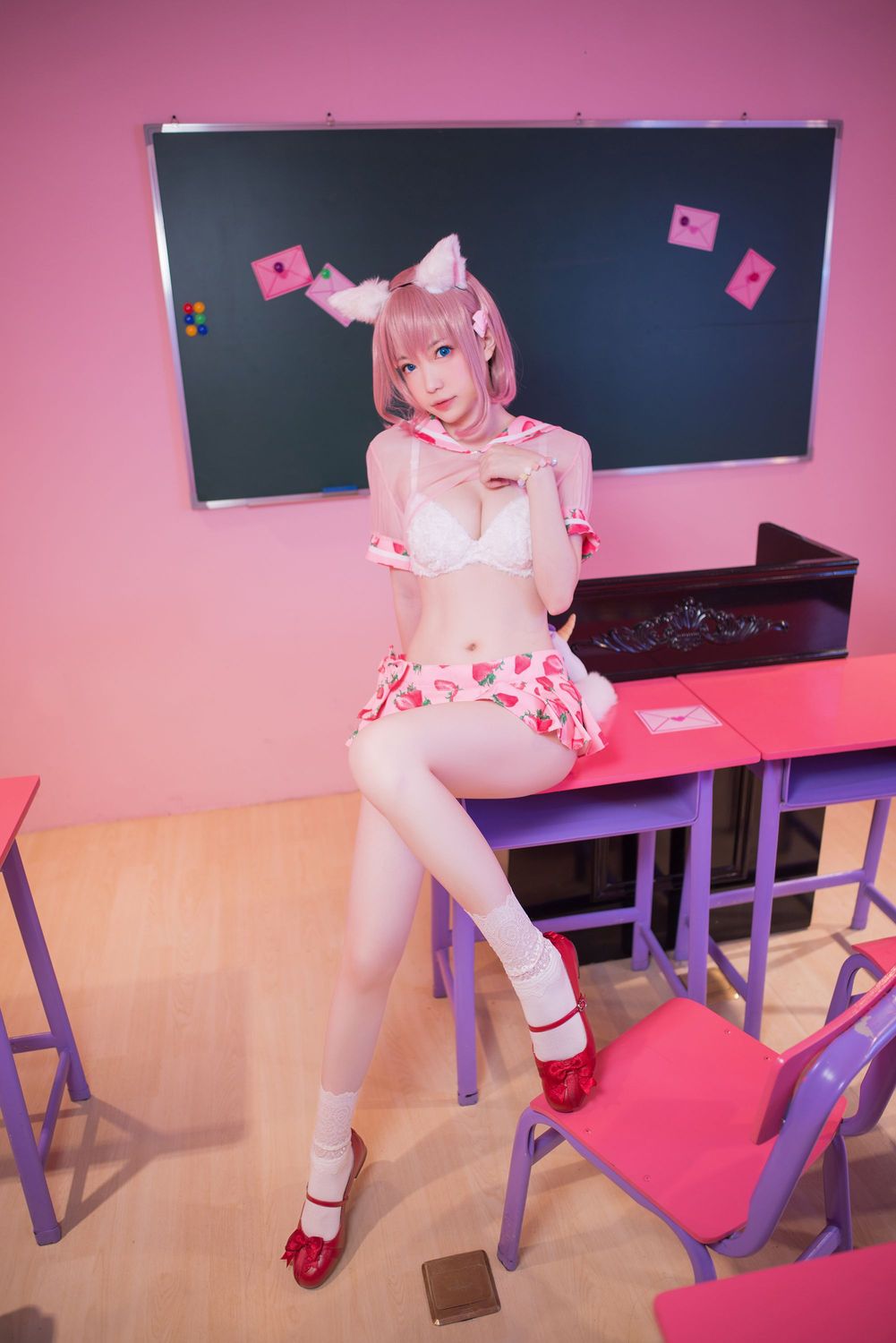 图片[3]-妖少you1 No.005 草莓蛋糕猫（11P） - 图友-图友