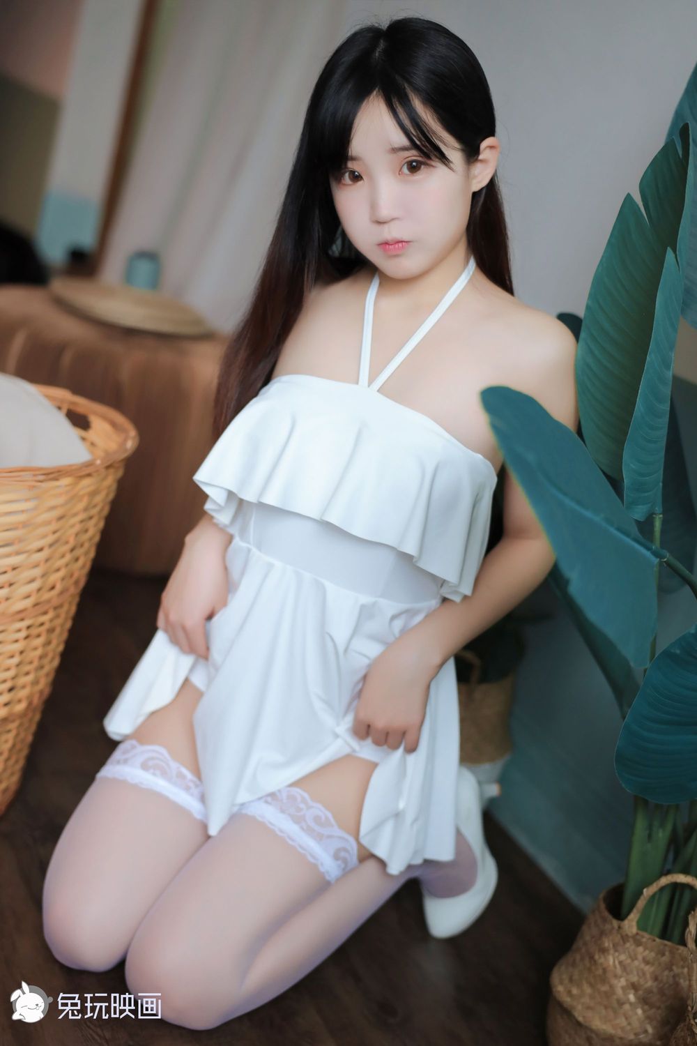 御子Yumiko No.004 御子的白裙 兔玩映画（47P） - 图友-图友