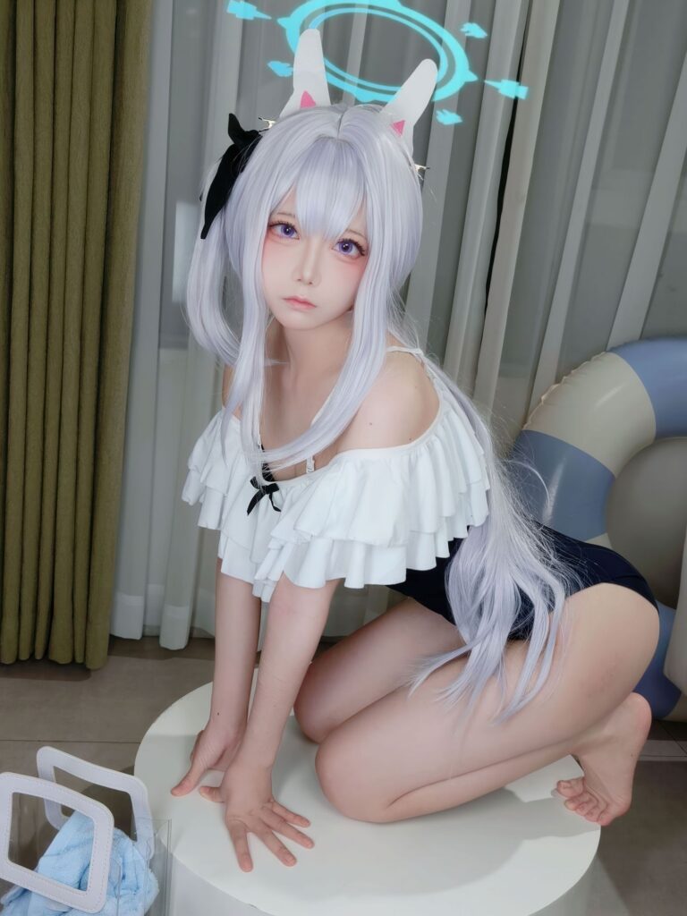 御子Yumiko No.008 蔚蓝档案 水宫子+水梓(115P)-图友