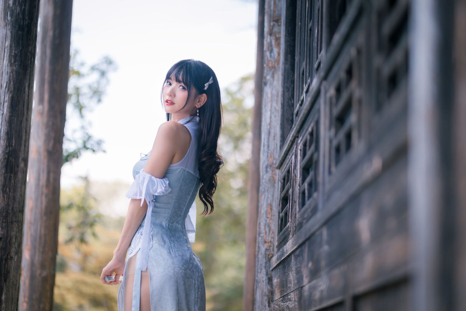 蓝色旗袍 - 陆卿卿 cosplay 第5张