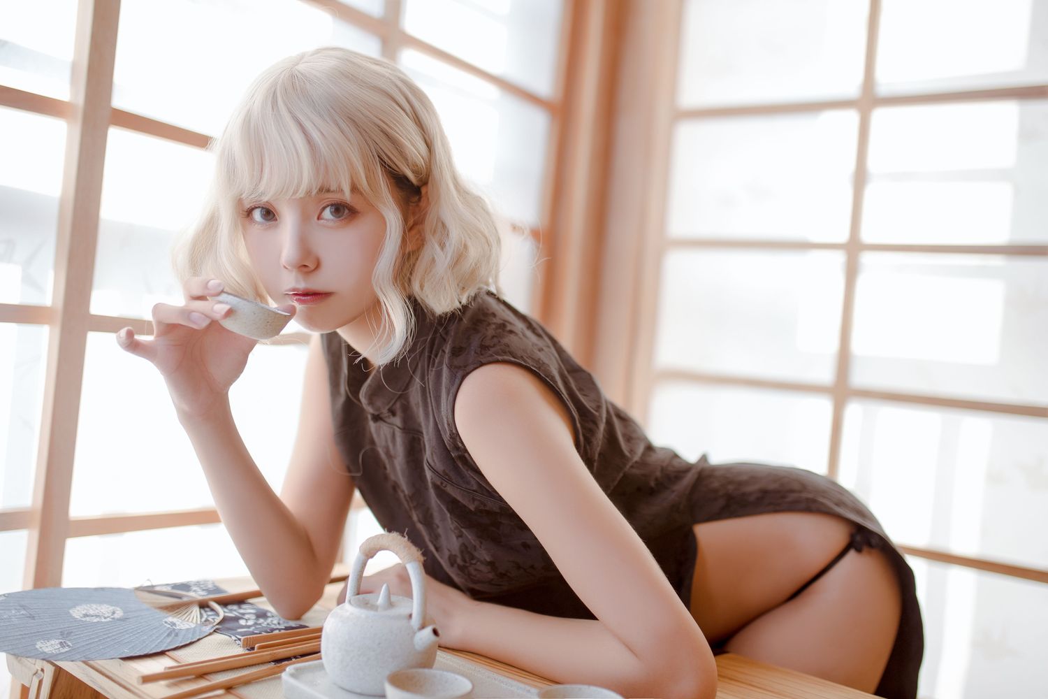 图片[5]-小野妹子w No.018 木绵绵-魔女旗袍&小野妹子（24P）-图友