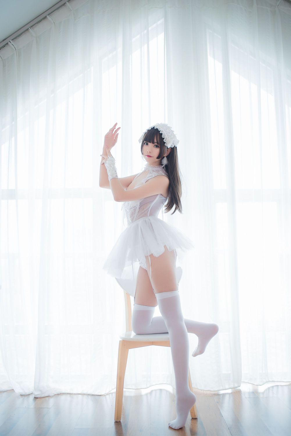 图片[5]-小野妹子w No.030 小野 白色纱裙（9P）-图友
