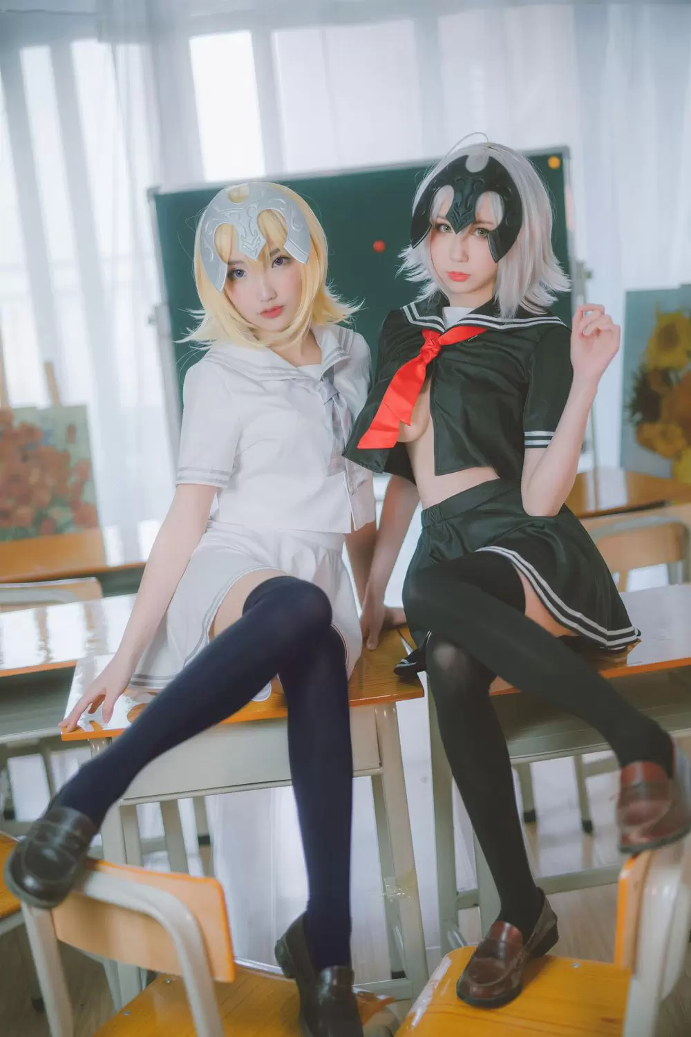西园寺南歌 No.044 黑白贞德 JK制服（24P）-图友