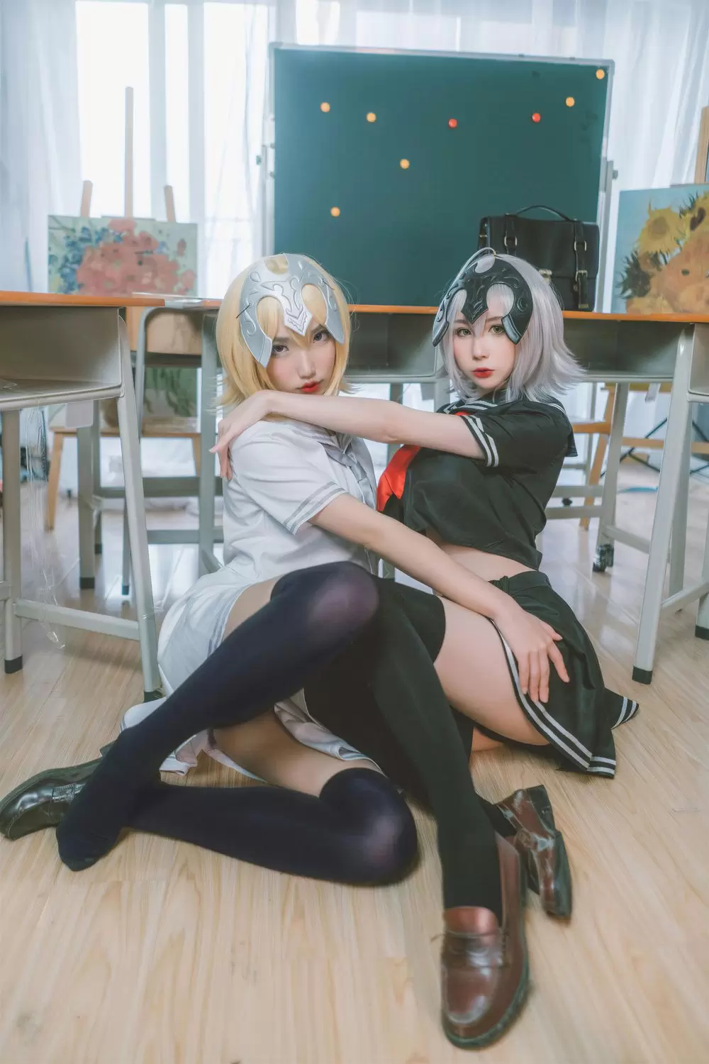 图片[2]-西园寺南歌 No.044 黑白贞德 JK制服（24P）-图友