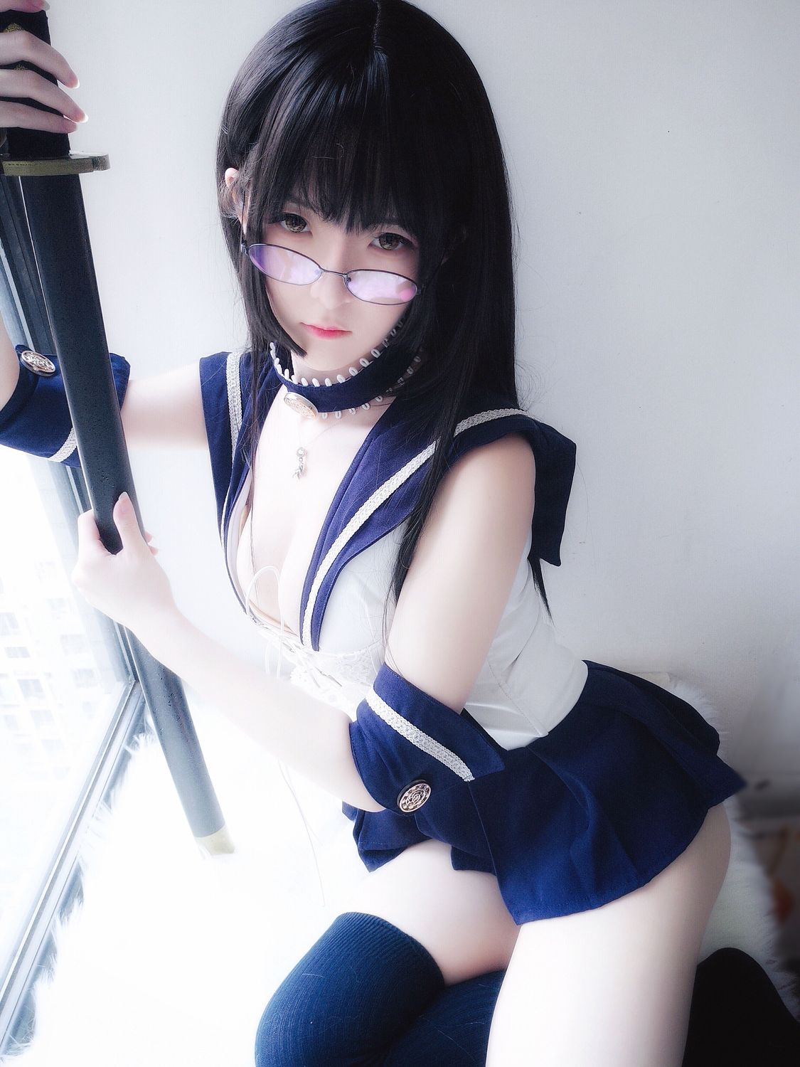 一小央泽 No.004 武士刀与水手服(20P) - 图友-图友