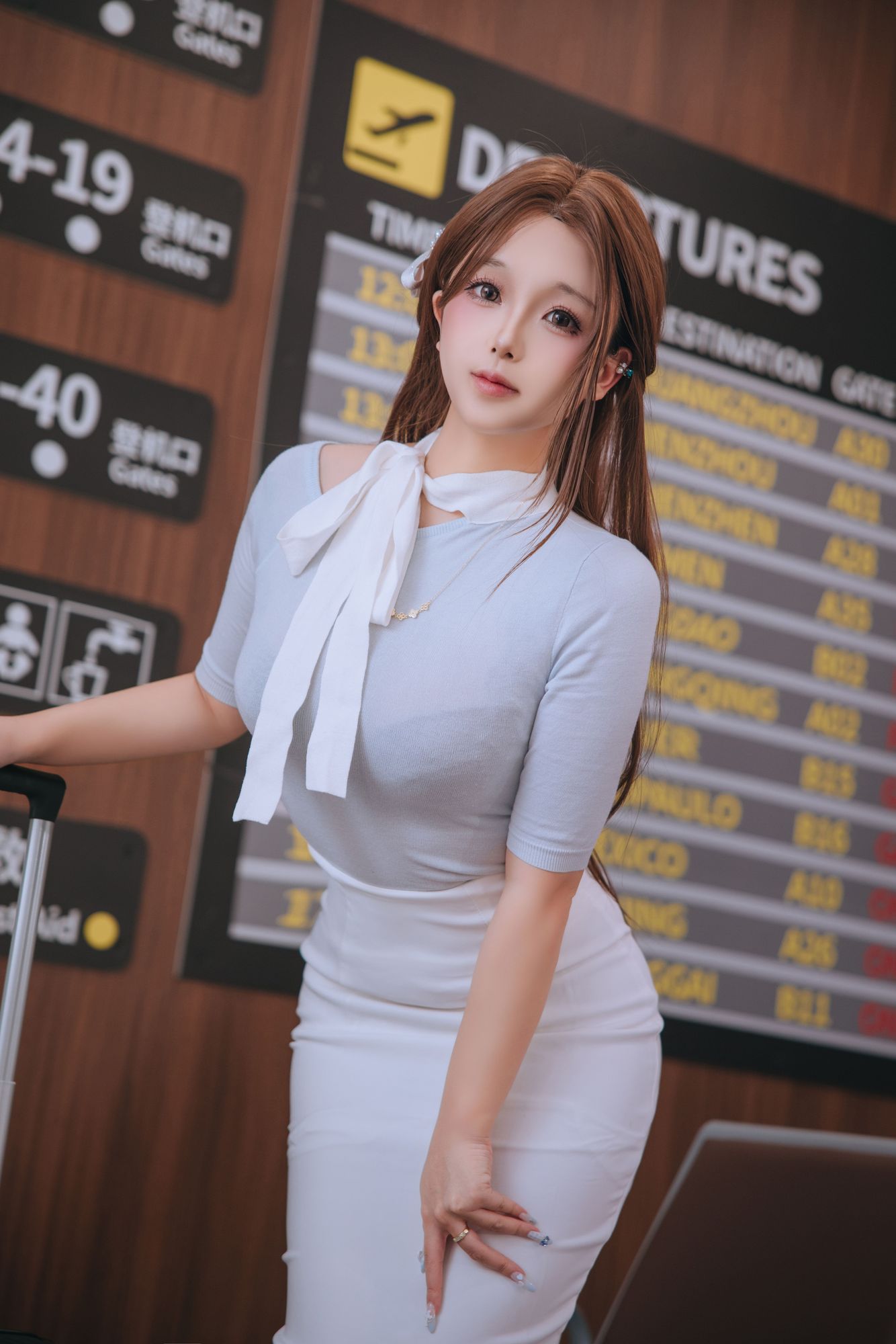图片[3]-椎名莜(日奈娇) No.203 国际航班（186P） - 图友-图友