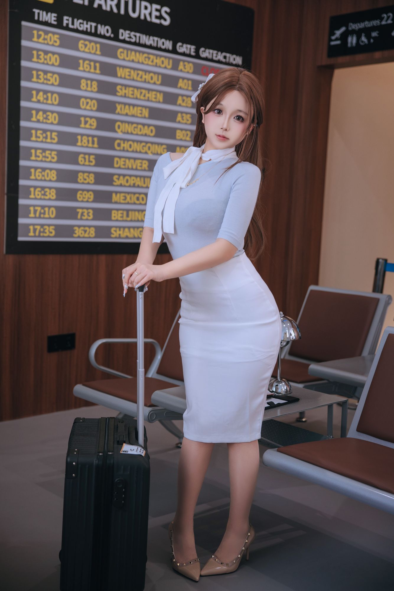 图片[5]-椎名莜(日奈娇) No.203 国际航班（186P） - 图友-图友