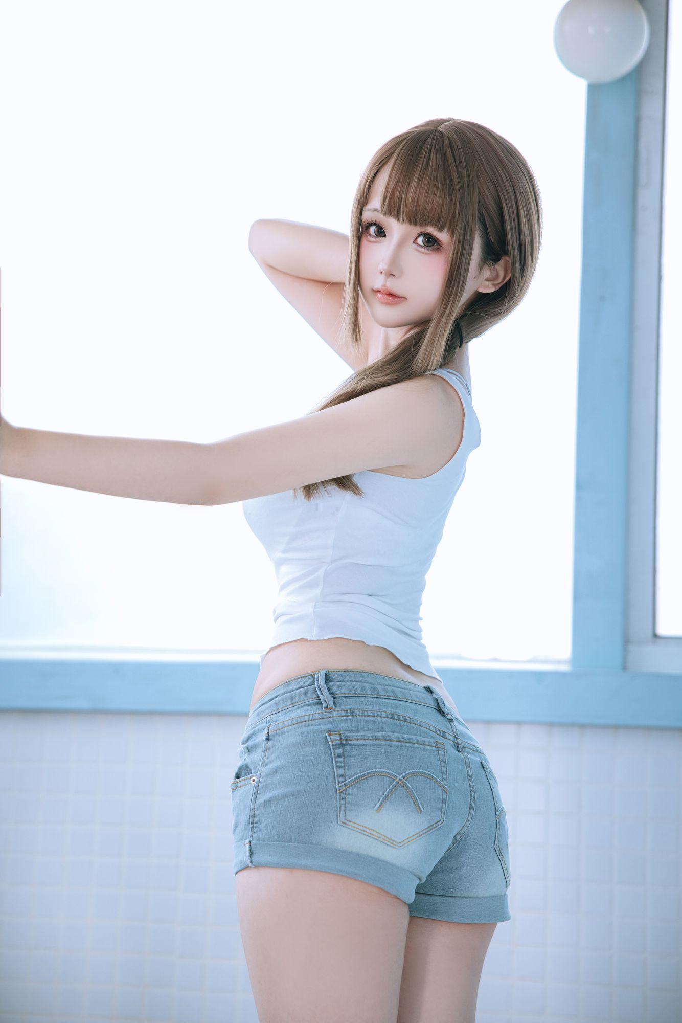 图片[5]-椎名莜(日奈娇) No.216 男浴室保洁员（175P） - 图友-图友