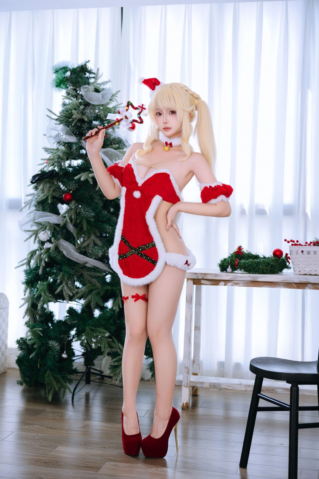 圣诞日 - 椎名莜(日奈娇) cosplay 第2张