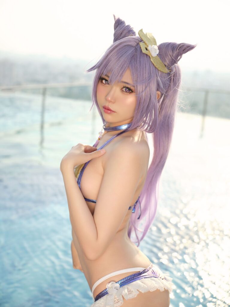 ZinieQ No.107 Keqing Swimsuit(15P)-图友