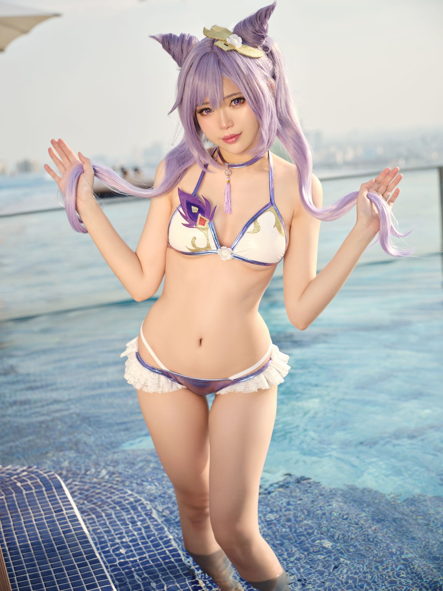 图片[2]-ZinieQ No.107 Keqing Swimsuit（15P） - 图友-图友